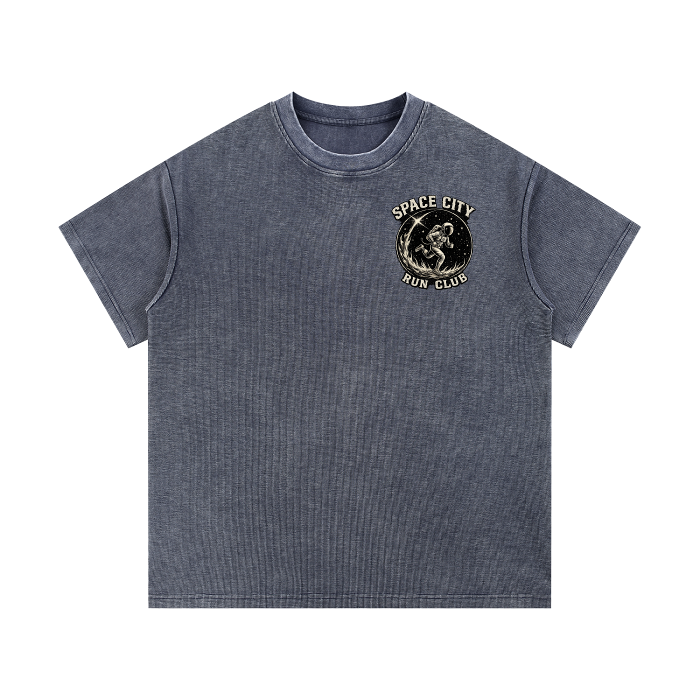 Mineral Wash Waffle Knit T-Shirt