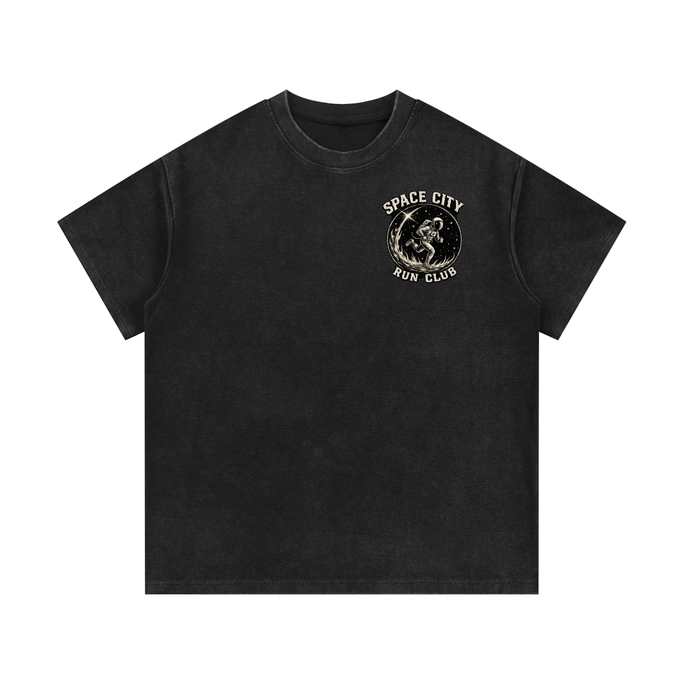Mineral Wash Waffle Knit T-Shirt
