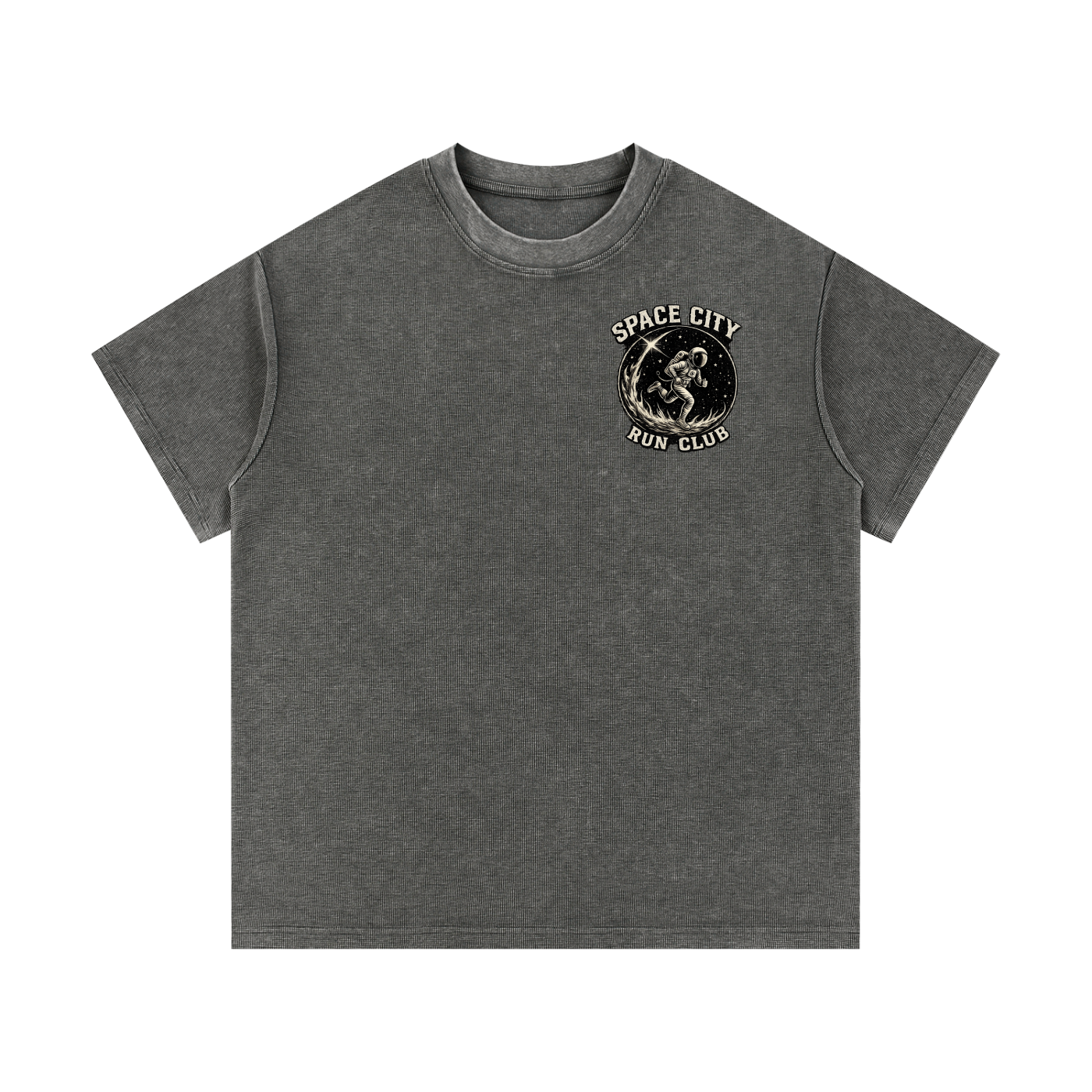 Mineral Wash Waffle Knit T-Shirt